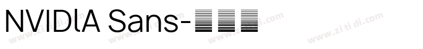 NVIDlA Sans字体转换
